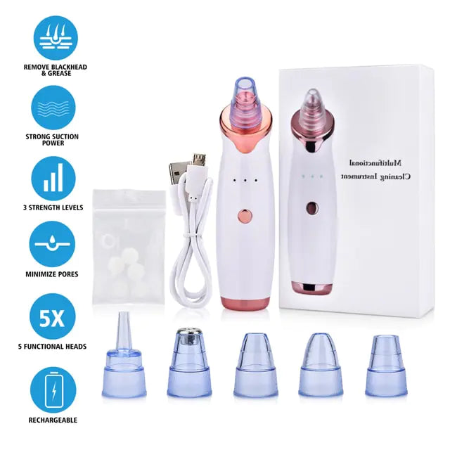 Beauty Electric Blackhead Remover - Gentle Vacuum Suction for Clearer Skin