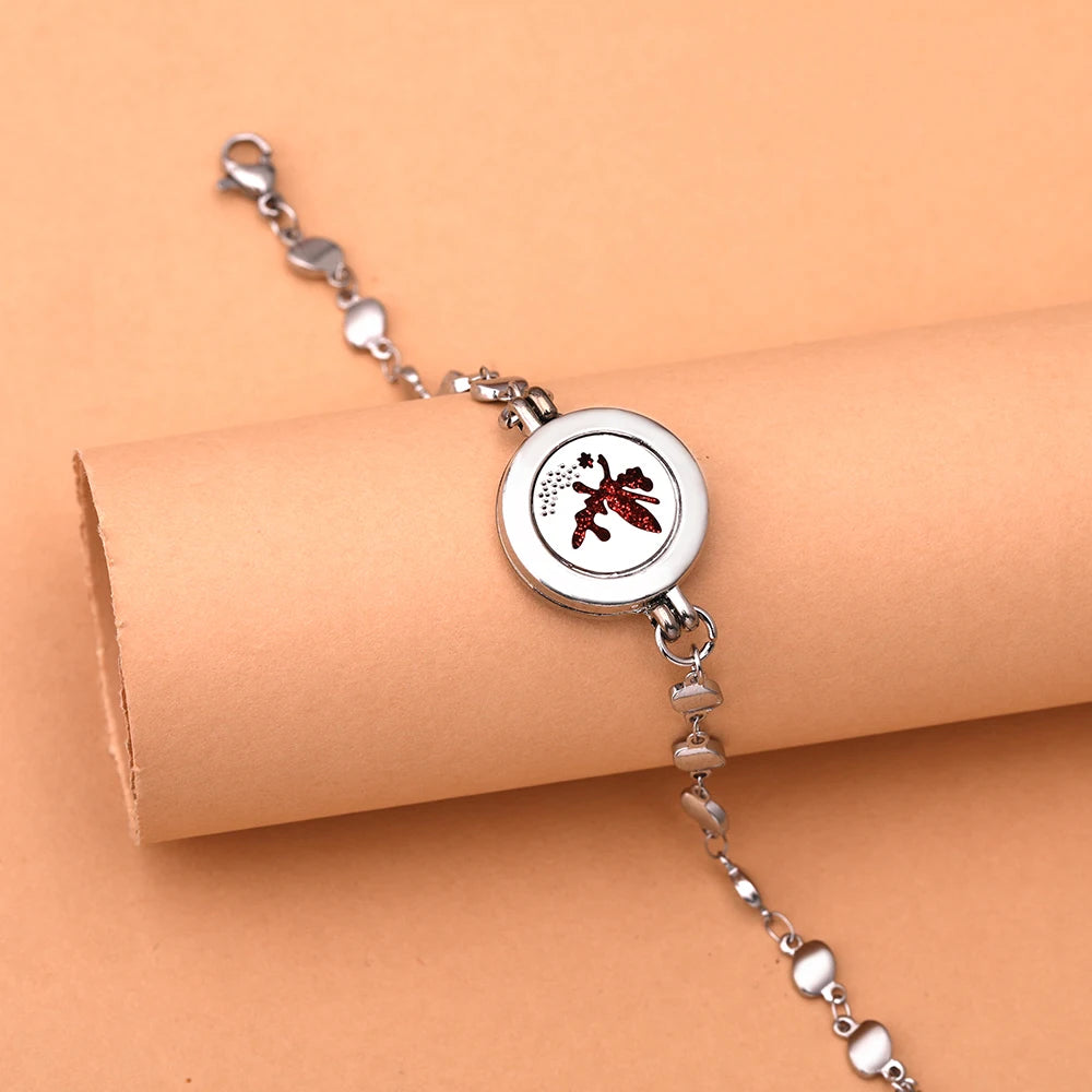 Adjustable Aromatherapy Bracelet - Stainless Steel Essential Oil Diffuser Jewelry