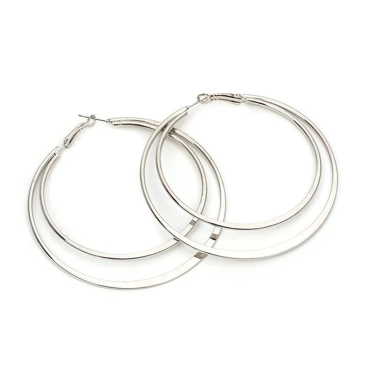 Big Hoop Large Circle Earrings