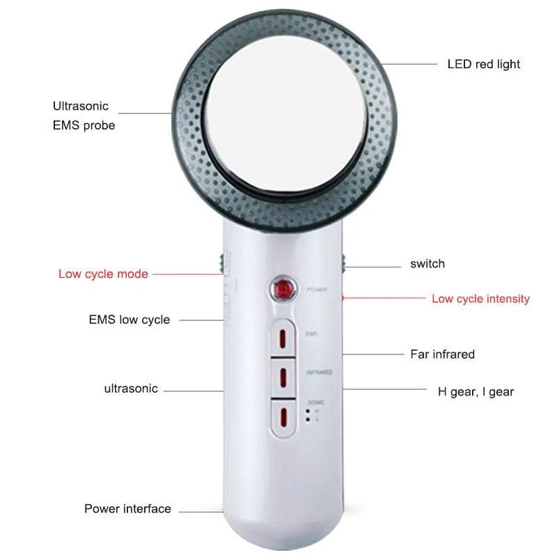 Ultrasound Cavitation EMS Face Body Slimming Massager - Toned, Sculpted Body
