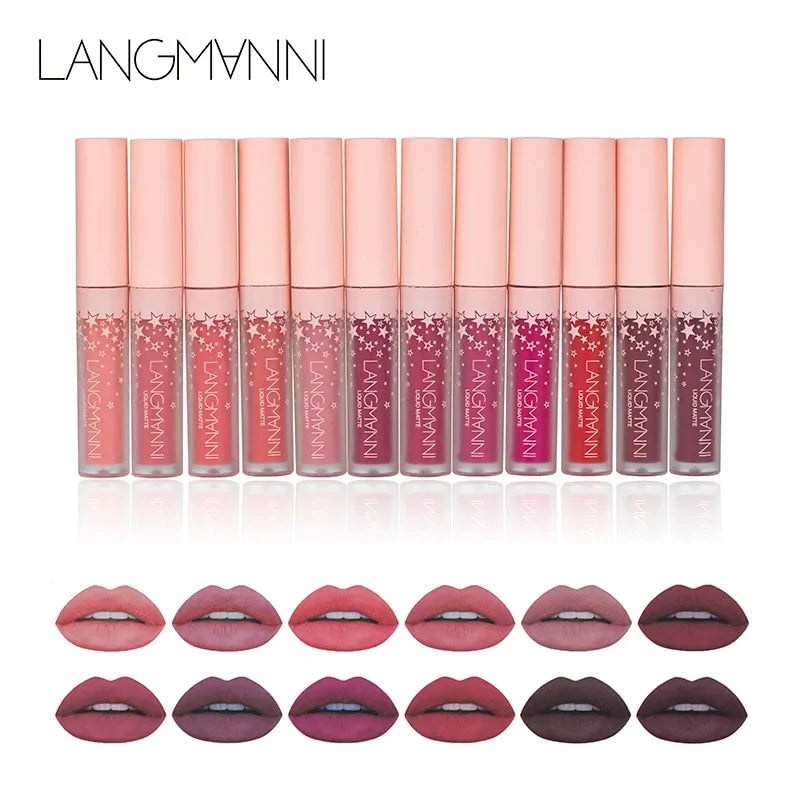 12-Piece Lipstick Set - Long-Lasting and Moisturising Lip Colours