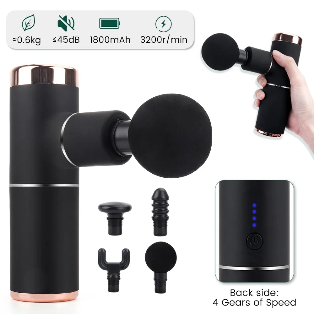 Mini Portable High-Frequency Massage Gun - Muscle Relaxation & Body Shaping