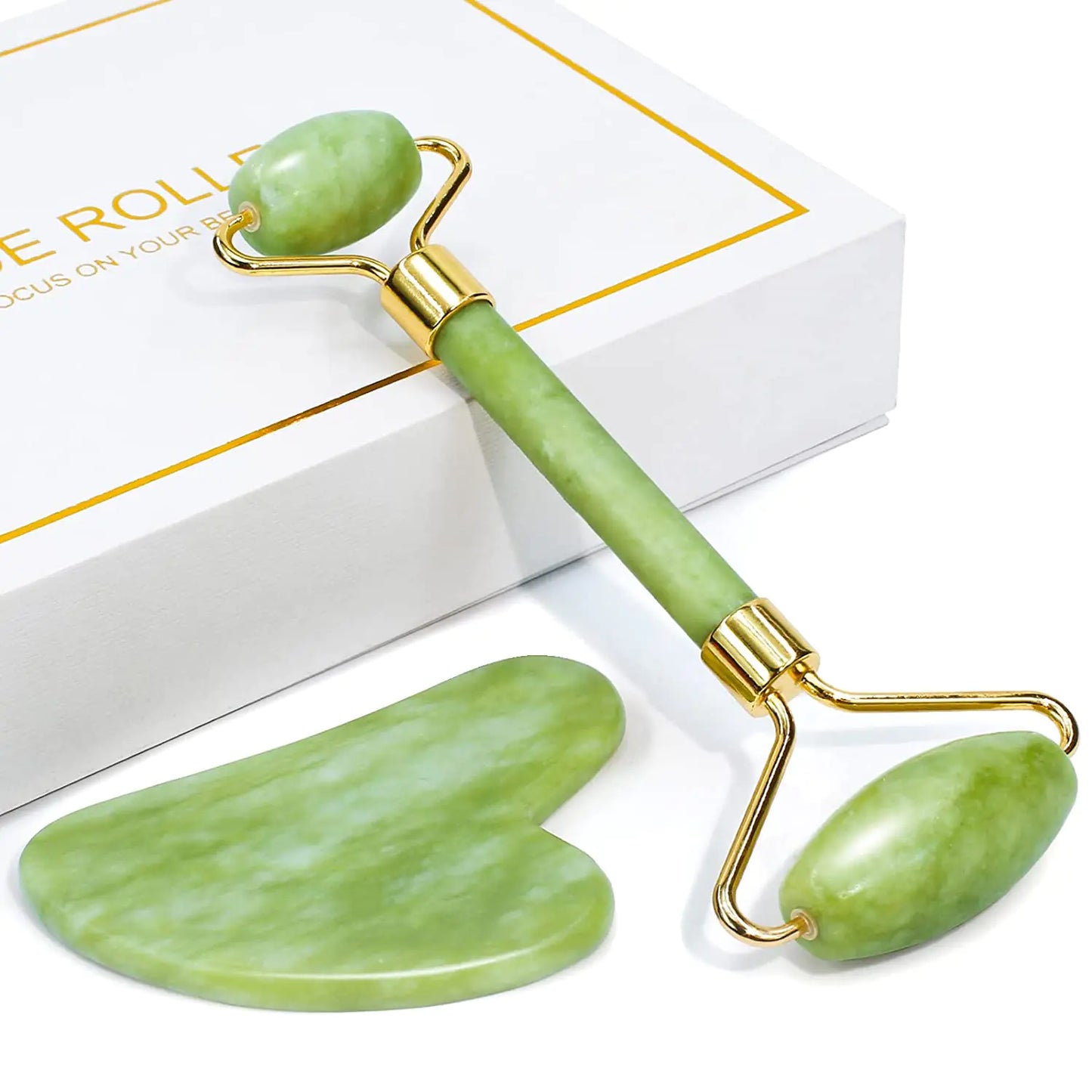 Beauty Jade Facial Roller - Timeless Skincare Tool