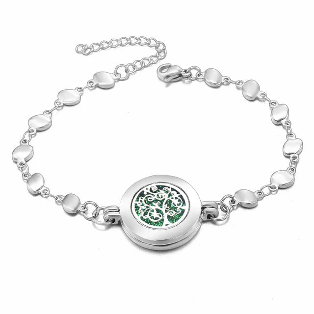 Adjustable Aromatherapy Bracelet - Stainless Steel Essential Oil Diffuser Jewelry