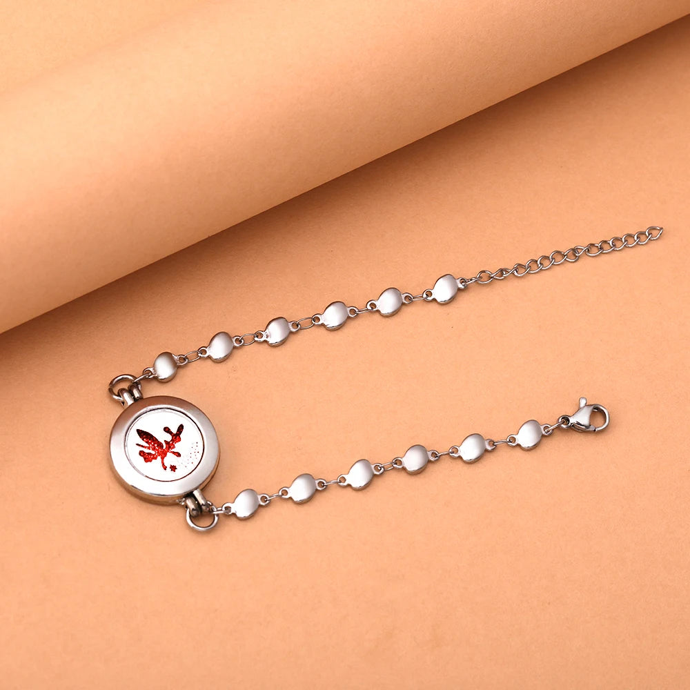 Adjustable Aromatherapy Bracelet - Stainless Steel Essential Oil Diffuser Jewelry