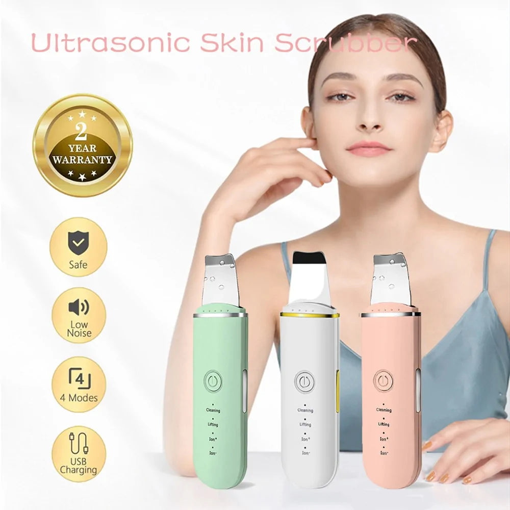 Beauty Ultrasonic Skin Scrubber - Radiant, Glowing Skin