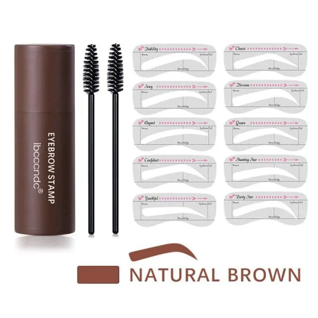 Eyebrow Makeup Kit - One Step Brow Stamp Shaping Kit