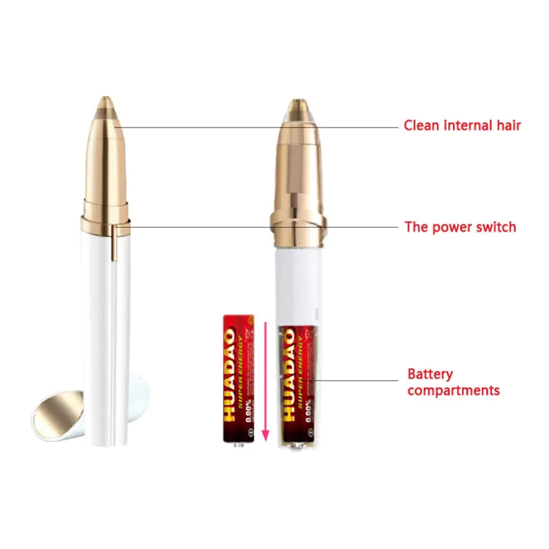 Flawless Facial Hair Remover - Effortless Beauty On-The-Go