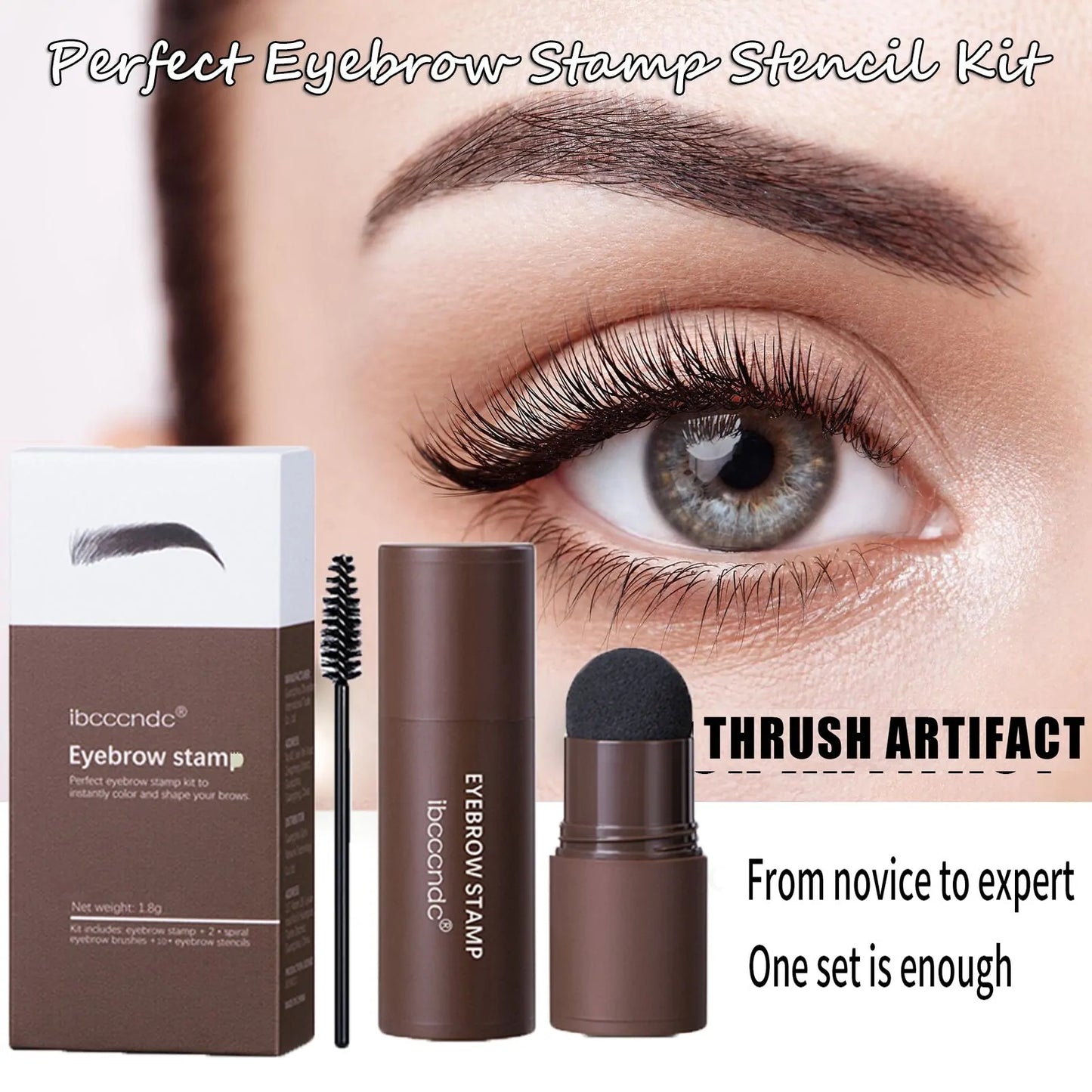Eyebrow Makeup Kit - One Step Brow Stamp Shaping Kit