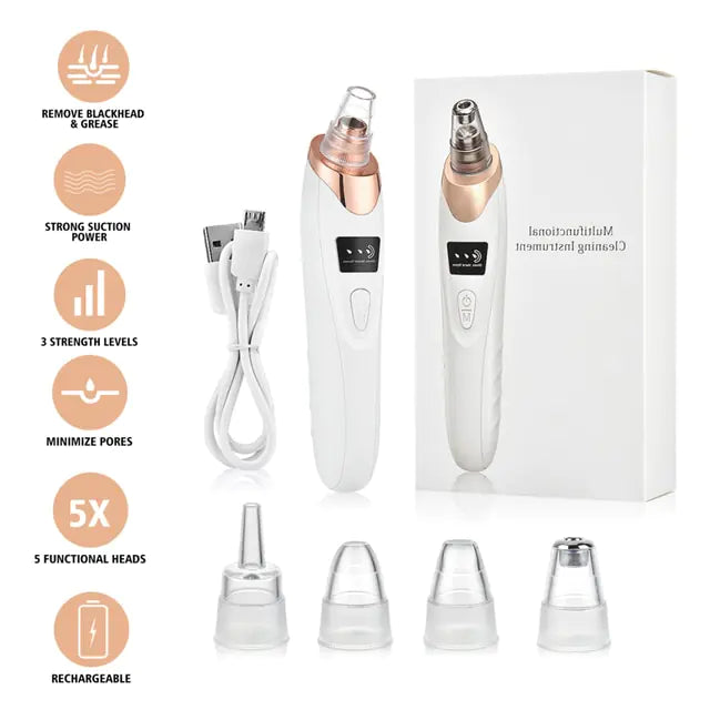 Beauty Electric Blackhead Remover - Gentle Vacuum Suction for Clearer Skin