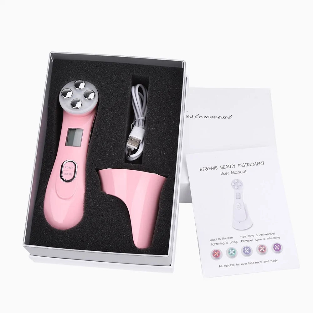 5-in-1 LED Skin Tightening Beauty Device - Radiant, Youthful Skin