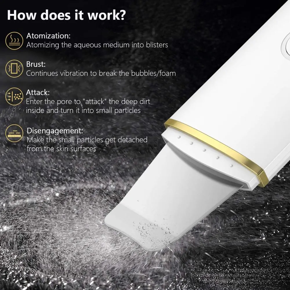 Beauty Ultrasonic Skin Scrubber - Radiant, Glowing Skin
