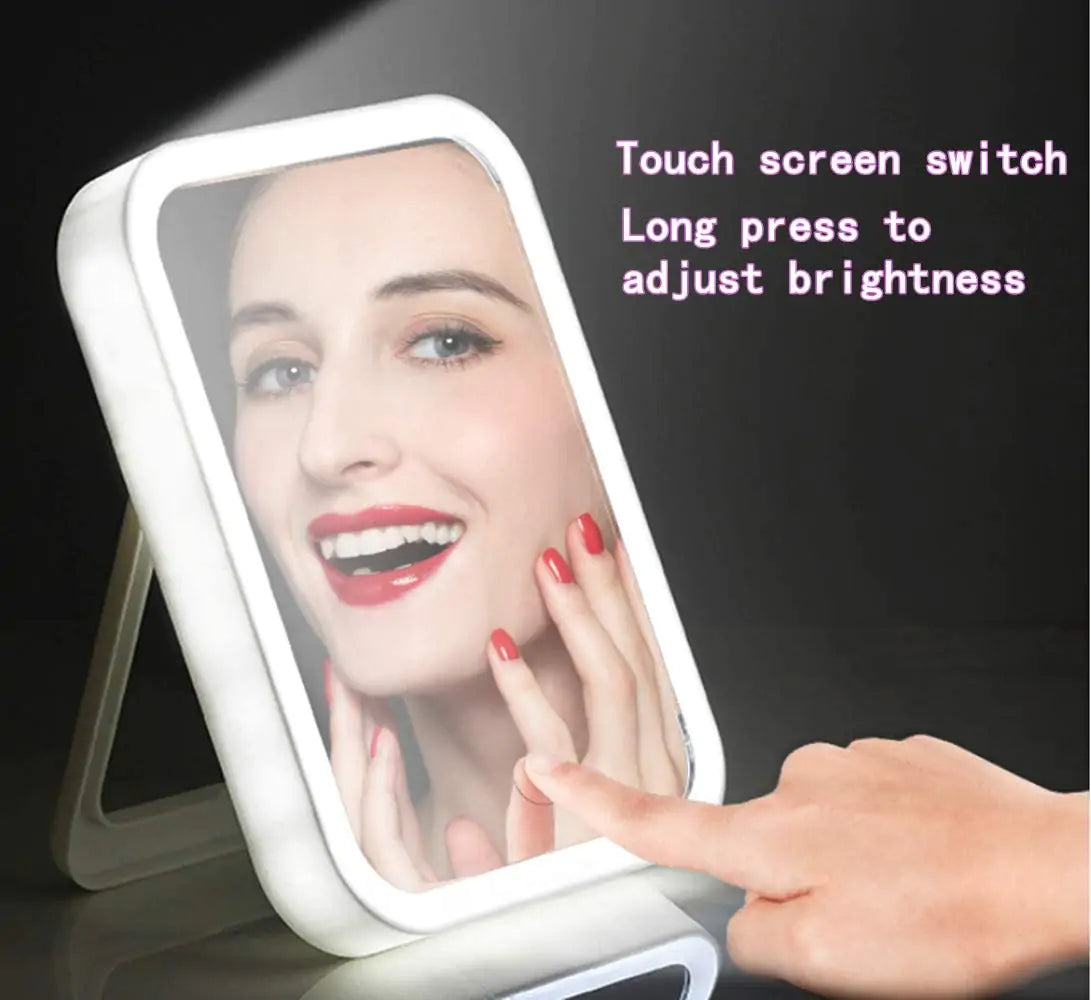 Smart Makeup Mirror - Portable Lighted Mirror with Touch Screen