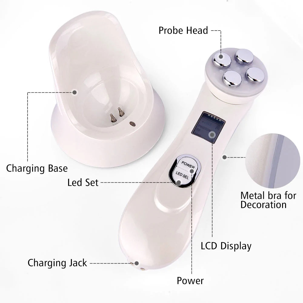 5-in-1 LED Skin Tightening Beauty Device - Radiant, Youthful Skin