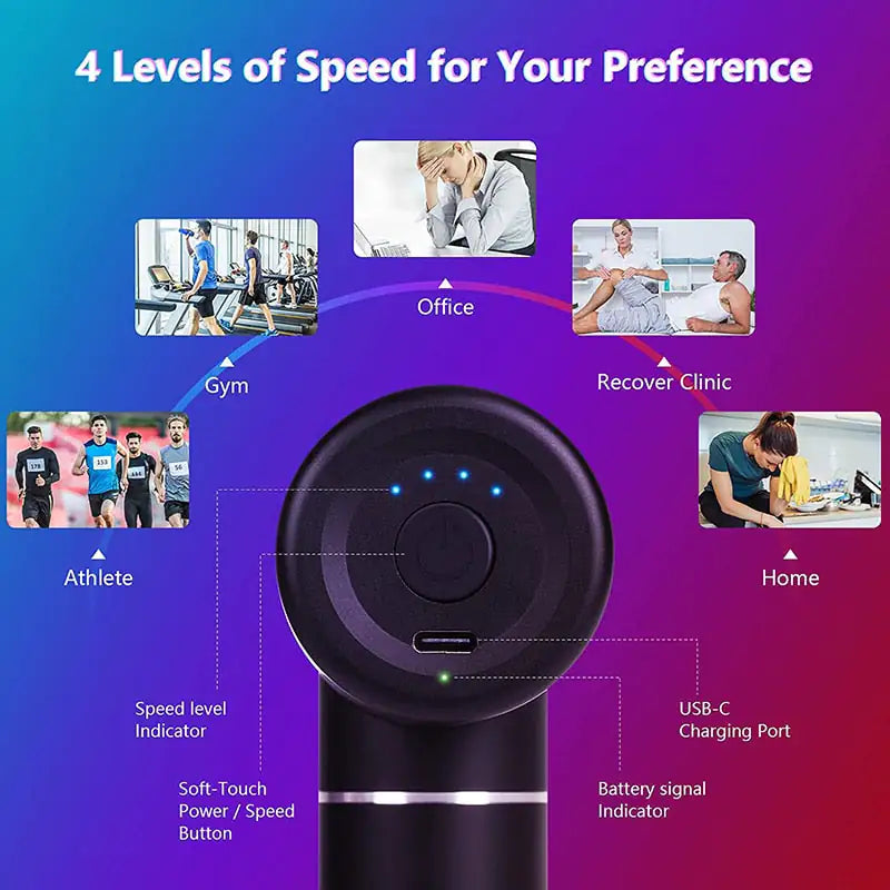 Handheld Electric Body Massager - On-the-Go Muscle Relief