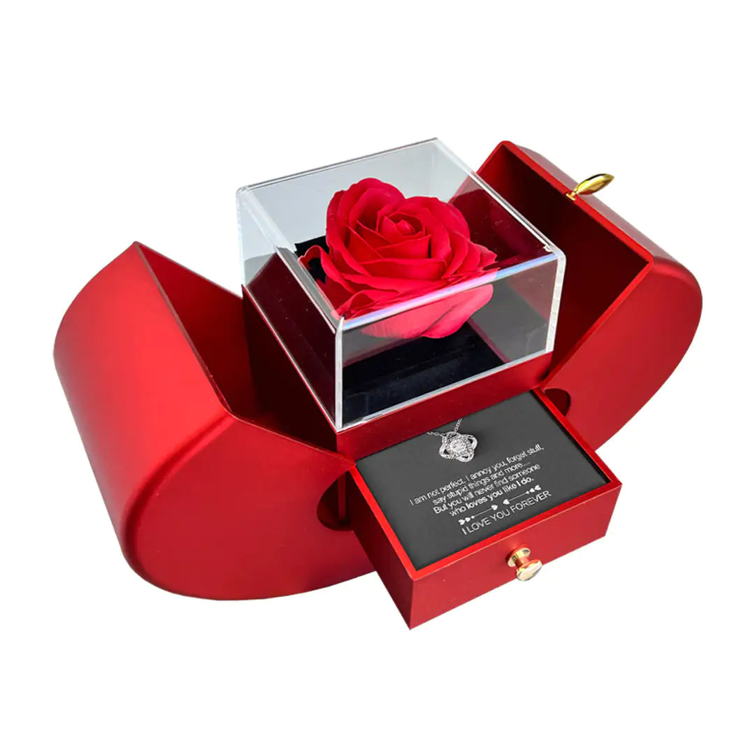 Real Rose Necklace - Timeless Elegance and Natural Beauty