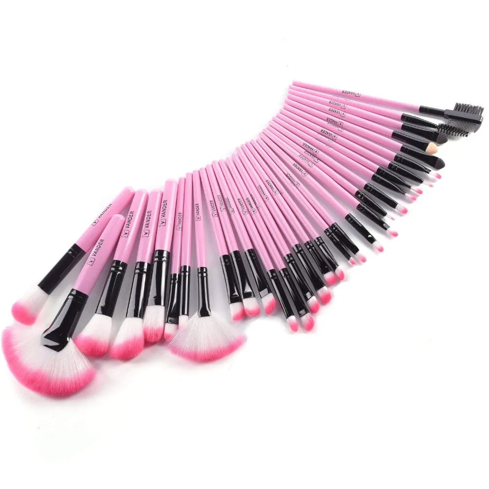 32-Piece Makeup Brushes Professional Cosmetic Make Up Brush Set - Stock Clearance
