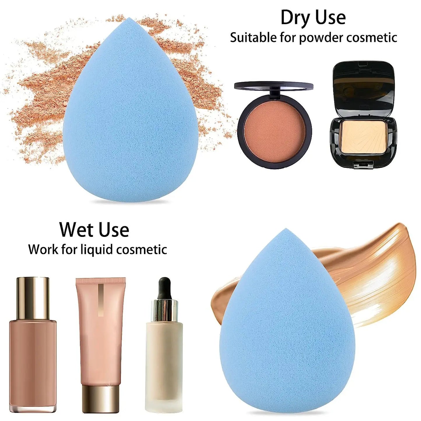 Beauty Makeup Puff Set - Flawless, Airbrushed Application