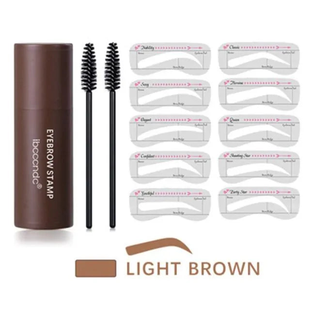 Eyebrow Makeup Kit - One Step Brow Stamp Shaping Kit