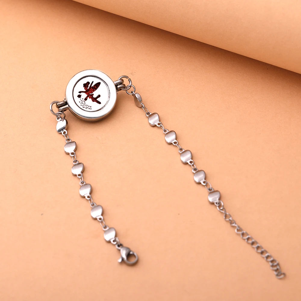 Adjustable Aromatherapy Bracelet - Stainless Steel Essential Oil Diffuser Jewelry