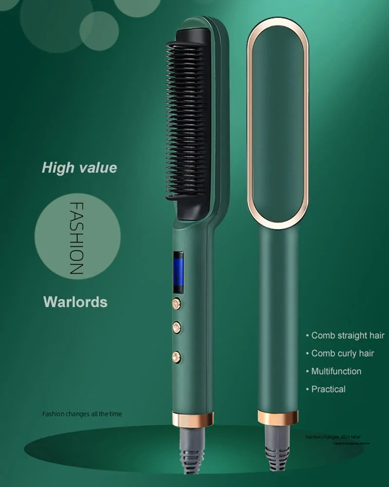 Straighteners Curling Hair Iron Hair Brush - Effortless Hair Styling