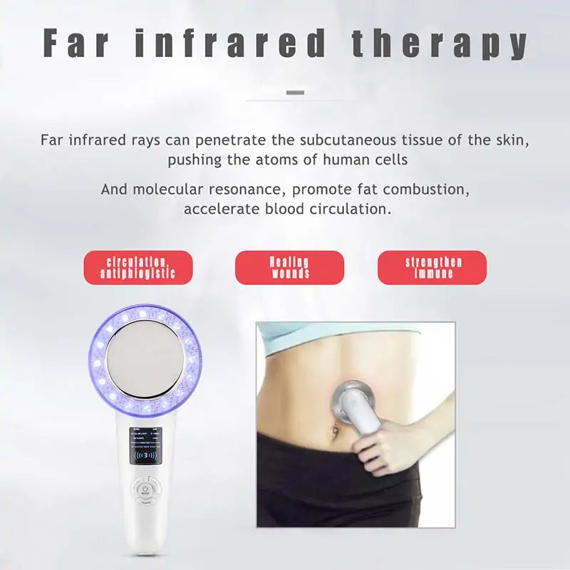 6-in-1 EMS Body Slimming Massager - RF Ultrasonic Cavitation & Anti-Cellulite Fat Burner