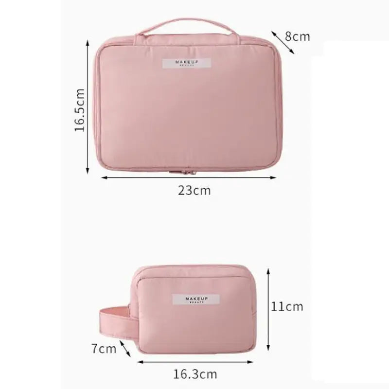 Stylish and Functional Makeup Bag - Durable Nylon Cosmetic Organizer