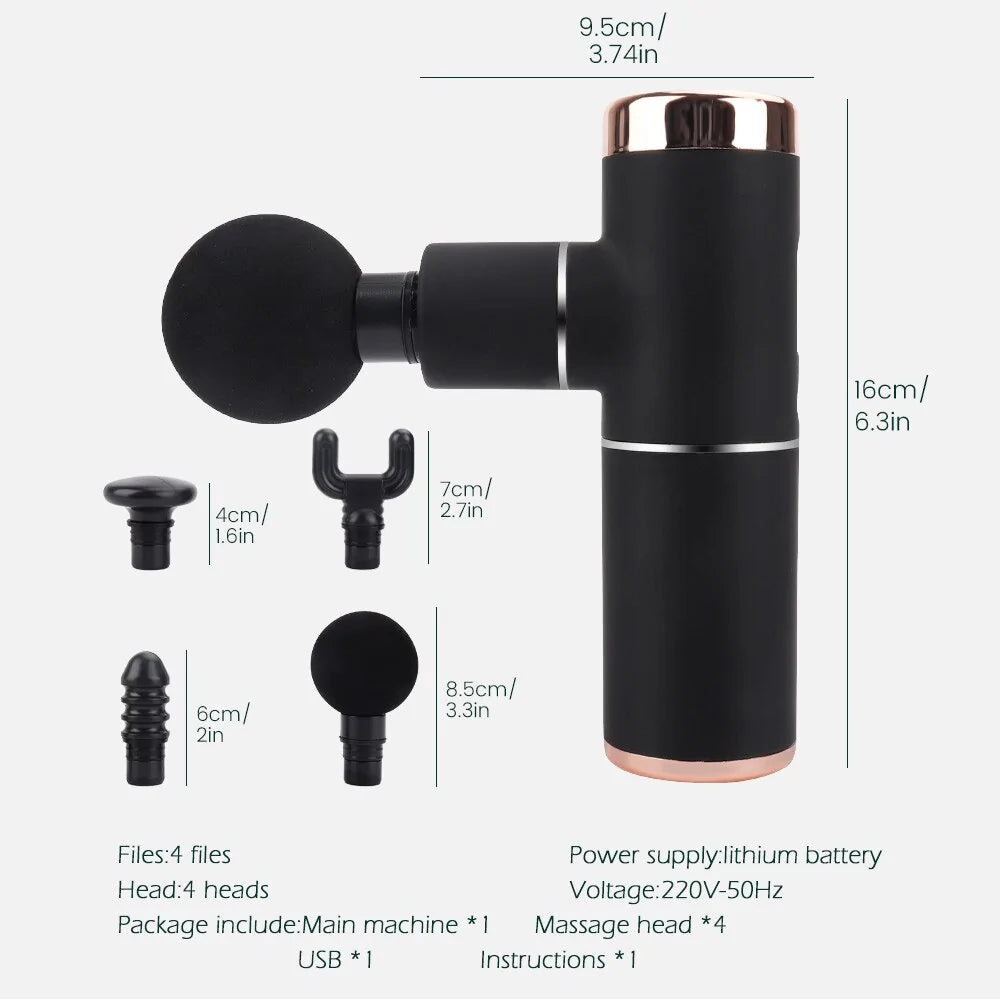 Mini Portable High-Frequency Massage Gun - Muscle Relaxation & Body Shaping