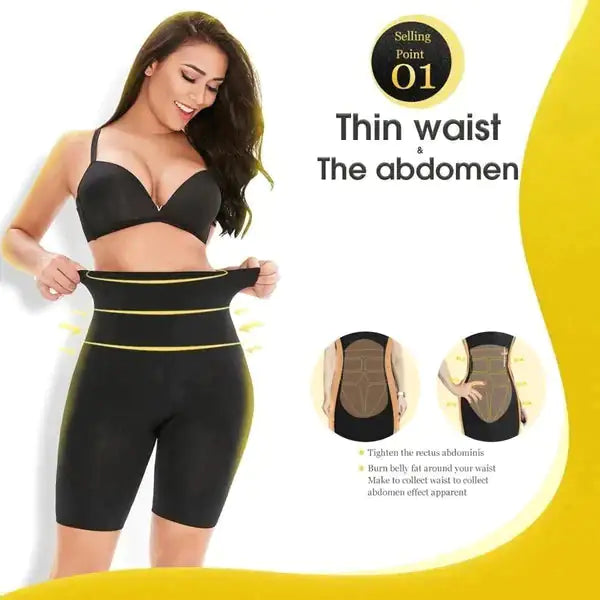 4-in-1 Slim Body Shaper for Women - Waist Trimming, Bust Lifting, Back Support, Thigh Shaping