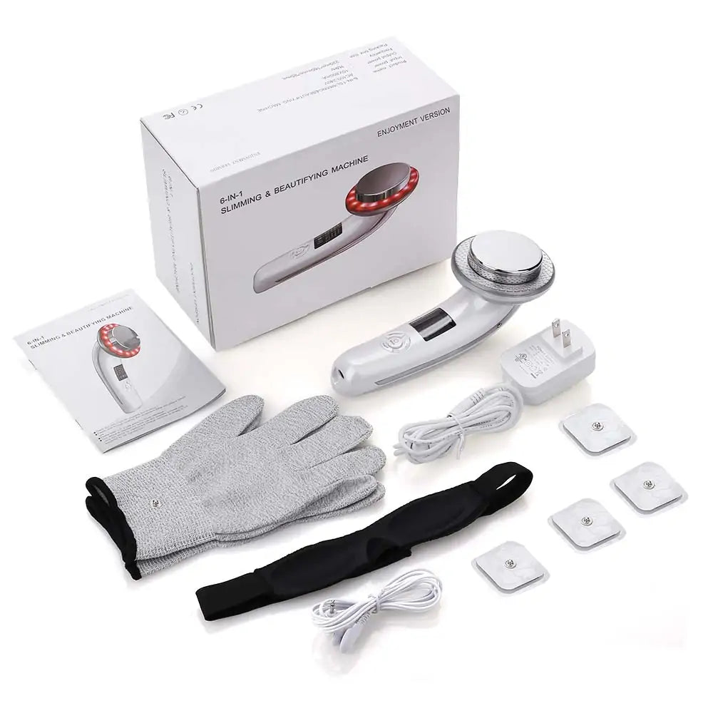 6-in-1 EMS Body Slimming Massager - RF Ultrasonic Cavitation & Anti-Cellulite Fat Burner