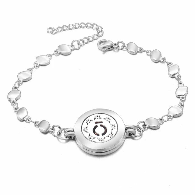 Adjustable Aromatherapy Bracelet - Stainless Steel Essential Oil Diffuser Jewelry