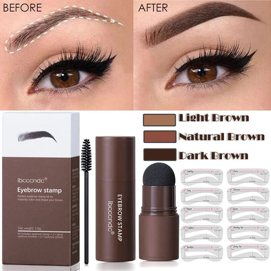 Eyebrow Makeup Kit - One Step Brow Stamp Shaping Kit