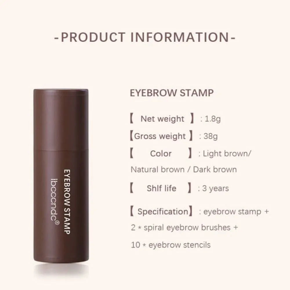 Eyebrow Makeup Kit - One Step Brow Stamp Shaping Kit