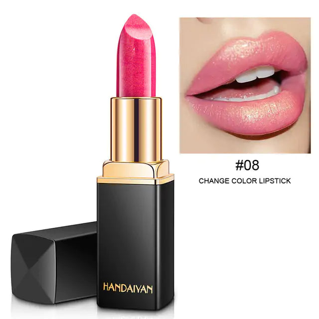 9 Colors Waterproof Glitter Lipstick - Vibrant and Long-lasting