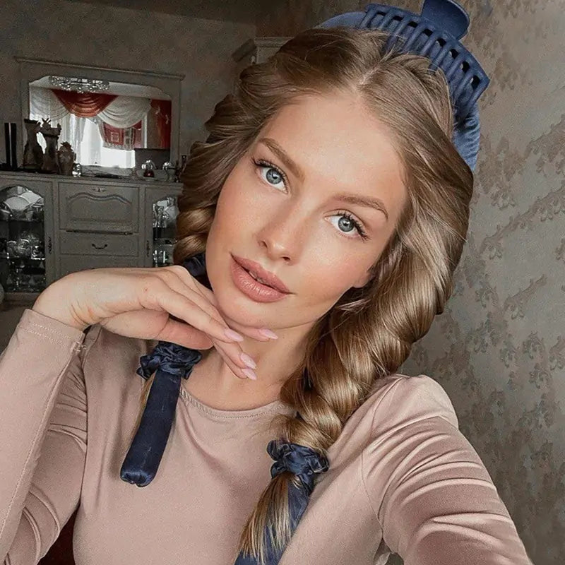 Gentle Pearl Cotton Hair Curler - Heat-Free, Damage-Free Curls