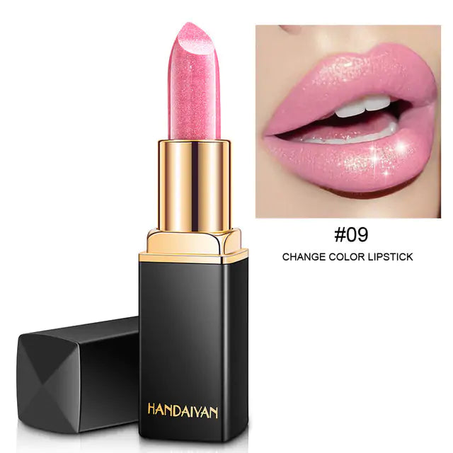 9 Colors Waterproof Glitter Lipstick - Vibrant and Long-lasting